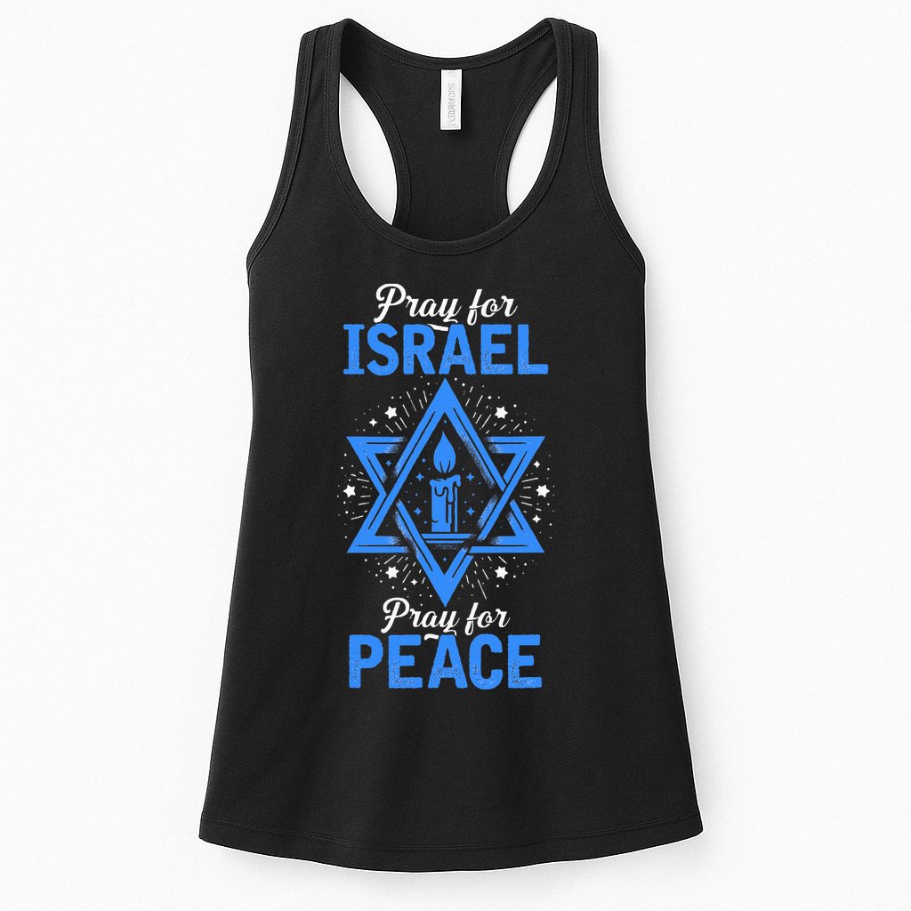 Pray For Israel Jerusalem World Peace Womens Tank Top