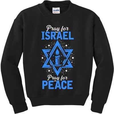 Pray For Israel Jerusalem World Peace Kids Sweatshirt