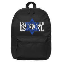Pray For Israel I Stand With Israel Pray For Israeli People 16 in Basic Backpack