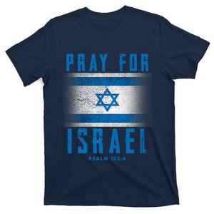 Pray For Israel Psalm 122 6 Israel Flag T-Shirt