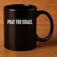 Pray For Israel 11oz C Handle Ceramic Mug