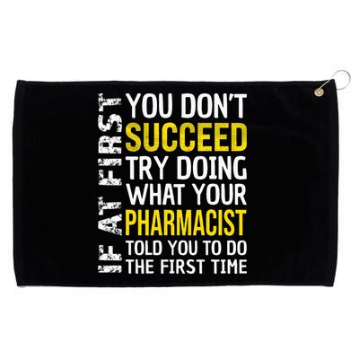 Pharmacist Funny If at First you don't Succeed Appreciation Grommeted Golf Towel