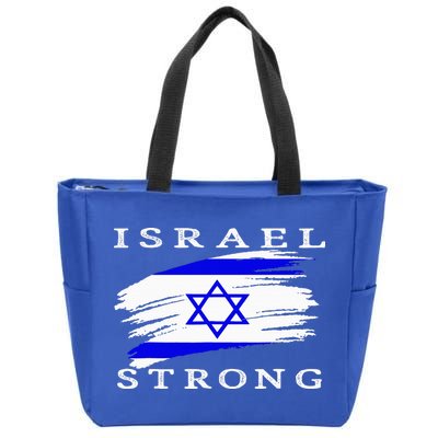 Pray For Israel Israel Strong Zip Tote Bag