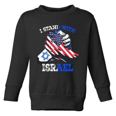 Pray For Israel I Stand With Israel Jewish Heritage Israeli  Toddler Sweatshirt