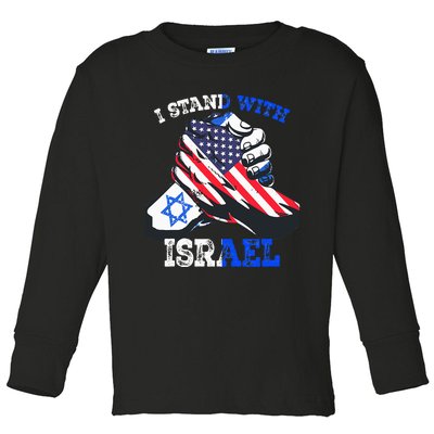 Pray For Israel I Stand With Israel Jewish Heritage Israeli  Toddler Long Sleeve Shirt