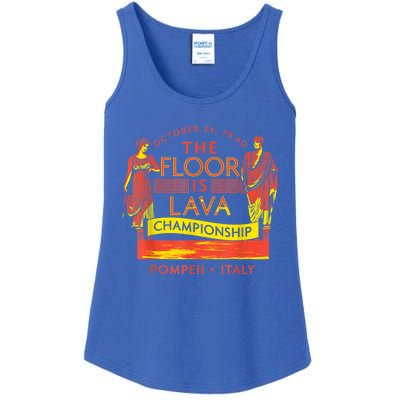 Pompeii Floor Is Lava Championship Natural Disaster Italy Ladies Essential Tank