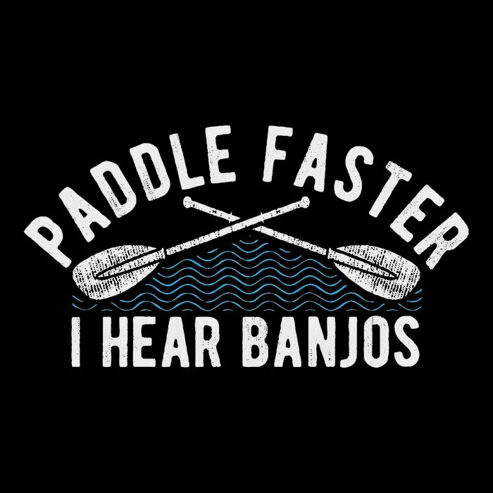 Paddle Faster I Hear Banjos Funny Banjo Joke Kayak Paddling 16 in Basic Backpack