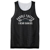 Paddle Faster I Hear Banjos Funny Banjo Joke Kayak Paddling Mesh Reversible Basketball Jersey Tank