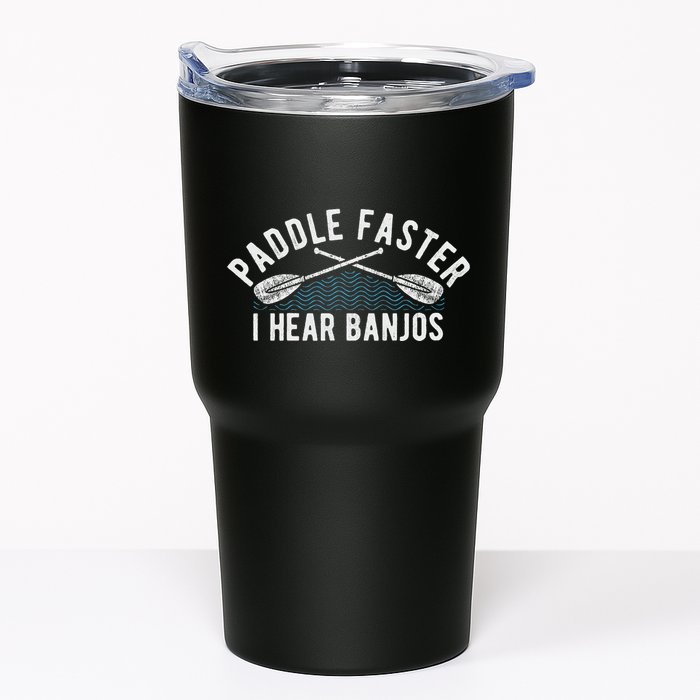 Paddle Faster I Hear Banjos Funny Banjo Joke Kayak Paddling Tumbler