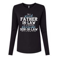 Proud Father In Law Of A Freaking Awesome Son In Law Womens Cotton Relaxed Long Sleeve T-Shirt