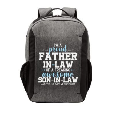 Proud Father In Law Of A Freaking Awesome Son In Law Vector Backpack