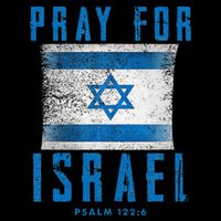 Pray for Israel Psalm 122 6 Israel Flag Cooling Performance Crew T-Shirt