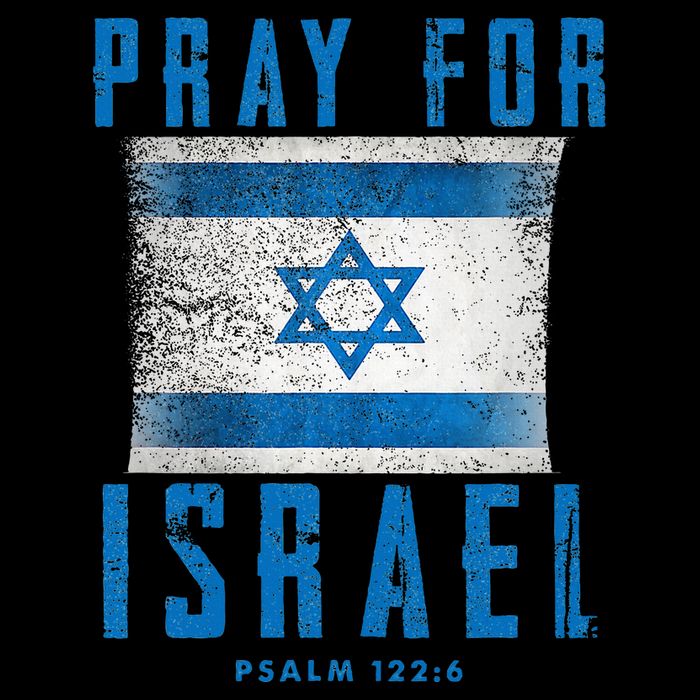 Pray for Israel Psalm 122 6 Israel Flag Cooling Performance Crew T-Shirt