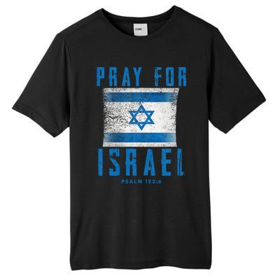 Pray for Israel Psalm 122 6 Israel Flag Tall Fusion ChromaSoft Performance T-Shirt