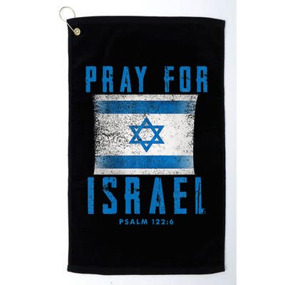 Pray for Israel Psalm 122 6 Israel Flag Golf Towel