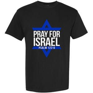 Pray For Israel Jewish Star Garment-Dyed Heavyweight T-Shirt