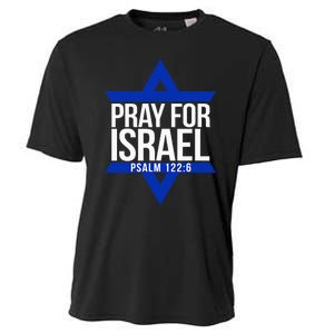 Pray For Israel Jewish Star Cooling Performance Crew T-Shirt