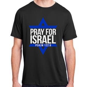 Pray For Israel Jewish Star Adult ChromaSoft Performance T-Shirt