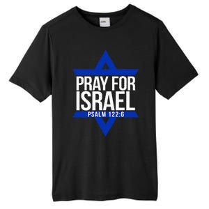 Pray For Israel Jewish Star Tall Fusion ChromaSoft Performance T-Shirt