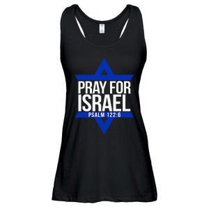 Pray For Israel Jewish Star Ladies Essential Flowy Tank