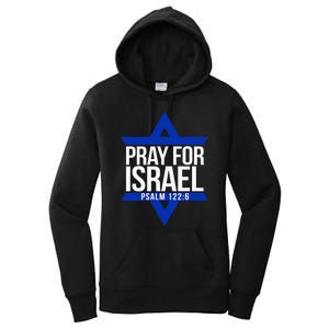 Pray For Israel Jewish Star Women's Pullover Hoodie