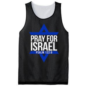 Pray For Israel Jewish Star Mesh Reversible Basketball Jersey Tank