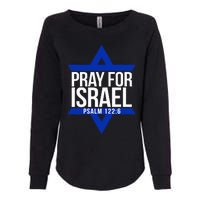 Pray For Israel Jewish Star Womens California Wash Sweatshirt