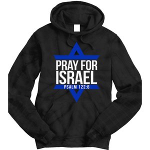 Pray For Israel Jewish Star Tie Dye Hoodie