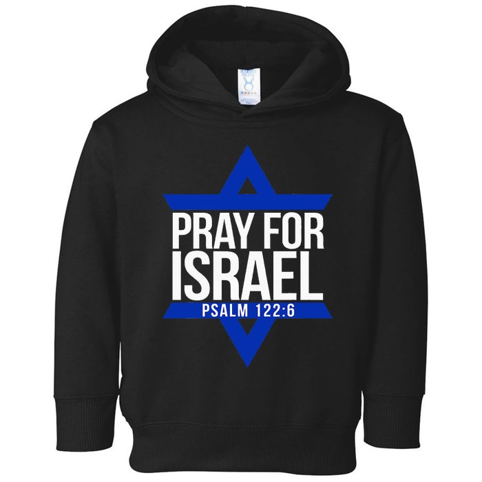 Pray For Israel Jewish Star Toddler Hoodie