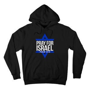 Pray For Israel Jewish Star Tall Hoodie