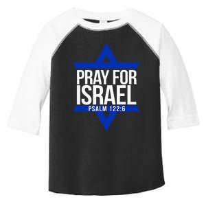 Pray For Israel Jewish Star Toddler Fine Jersey T-Shirt