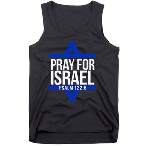 Pray For Israel Jewish Star Tank Top