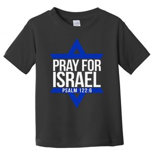 Pray For Israel Jewish Star Toddler T-Shirt