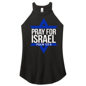 Pray For Israel Jewish Star Women's Perfect Tri Rocker Tank