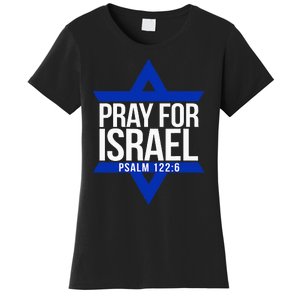 Pray For Israel Jewish Star Women's T-Shirt