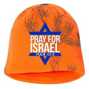 Pray For Israel Jewish Star Kati - Camo Knit Beanie