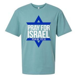 Pray For Israel Jewish Star Sueded Cloud Jersey T-Shirt