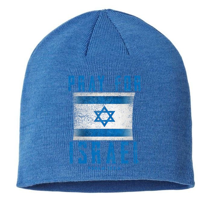 Pray for Israel Psalm 122 6 Israel Flag Sustainable Beanie