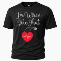 Pacemaker Funny ICD Surgery Gift Im Wired Like That Cooling Performance Crew T-Shirt