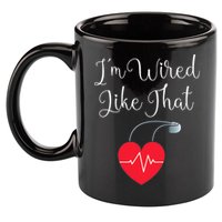 Pacemaker Funny ICD Surgery Gift Im Wired Like That 11oz C Handle Ceramic Mug