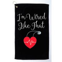 Pacemaker Funny ICD Surgery Gift Im Wired Like That Golf Towel