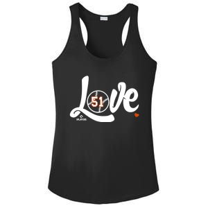 Paul Fry Is Love Valentines Day Baltimore Baseball Player Cool Gift Ladies PosiCharge Competitor Racerback Tank