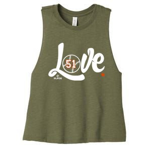 Paul Fry Is Love Valentines Day Baltimore Baseball Player Cool Gift Women's Racerback Cropped Tank