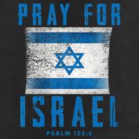 Pray for Israel Psalm 122 6 Israel Flag Cool Comfort Performance Bucket Hat