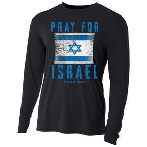 Pray for Israel Psalm 122 6 Israel Flag Cooling Performance Long Sleeve Crew