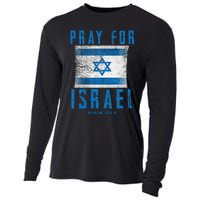 Pray for Israel Psalm 122 6 Israel Flag Cooling Performance Long Sleeve Crew