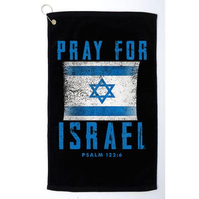 Pray for Israel Psalm 122 6 Israel Flag Golf Towel