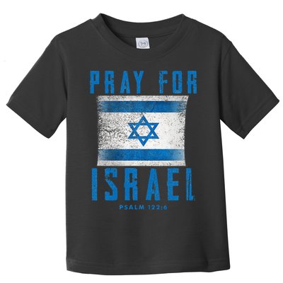 Pray for Israel Psalm 122 6 Israel Flag Toddler T-Shirt