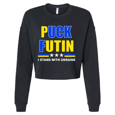 Puck Futin I Stand With Ukraine Cropped Pullover Crew