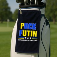 Puck Futin I Stand With Ukraine Golf Towel